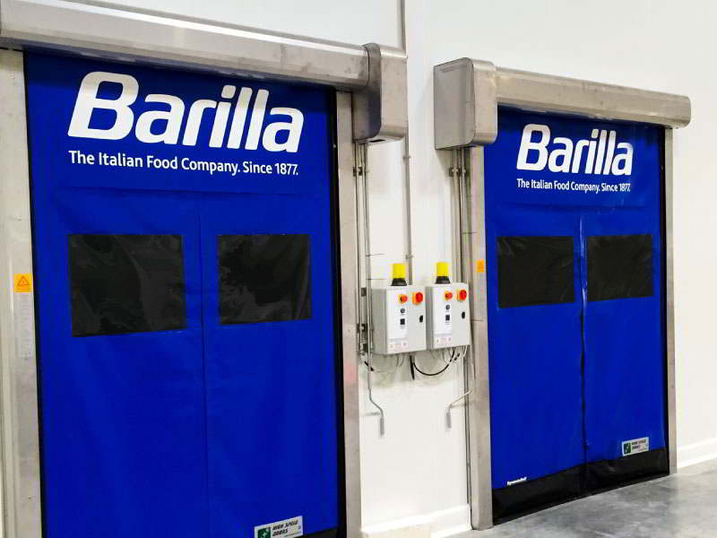 Porte in pvc nello stabilimento Barilla.